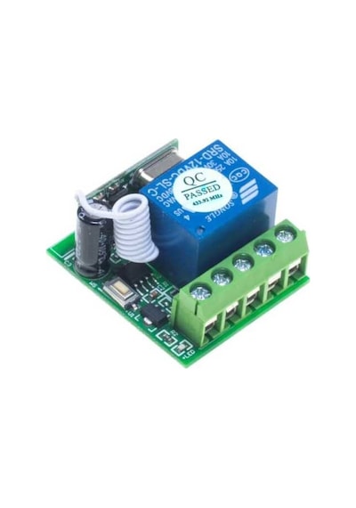 1 Kanal 433 Mhz 12V Kablosuz Rf Alıcılı Röle Kartı