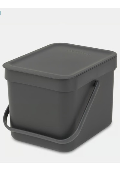 Brb-8710755109720-bra 109720-004-01-sort&go Koyu Gri Çöp Kovası 6l