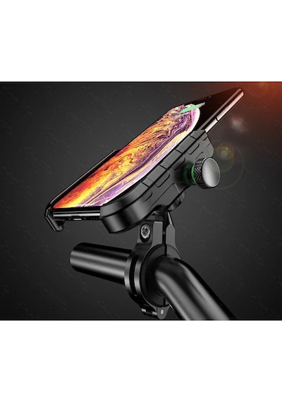 2 İn 1 Ayna Ve Gidon Bağlantılı Motorsiklet Telefon Tutucu Bisiklet Atv Telefon Tutacağı