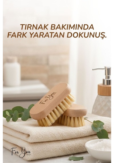 El Ve Tırnak Bakımı Fırçası Manikür Ve Pedikür At Kılı Tırnak Fırçası