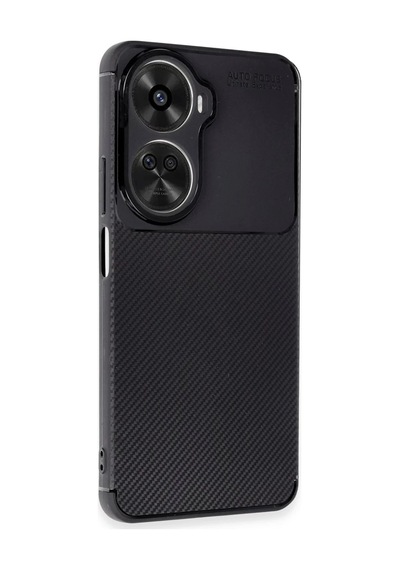 Huawei Nova 12 Se Uyumlu Kılıf Auto Focus Karbon Kapak - Siyah