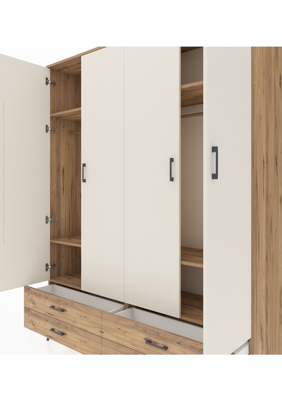 Hyperion Gardrop 6 Raflı 4 Çekmeceli 2 Askılı 176x44x221 Çam-aytaşı/çam Aytaşı/çam Hyperion Gardrop 6 Raflı 4 Çekmeceli 2 Askılı 176x44x221 Çam-aytaşı/çam Aytaşı/çam