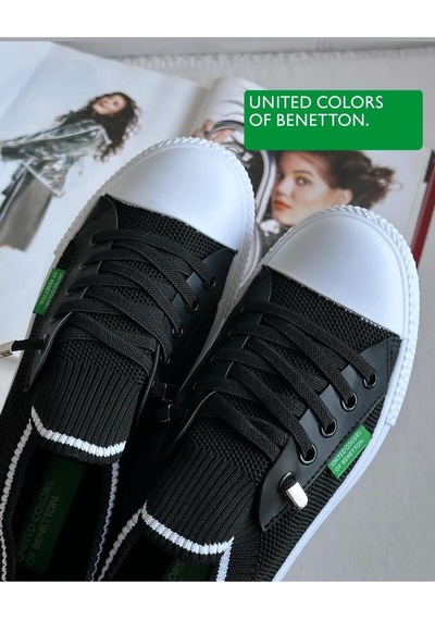 United Colors Of Benetton Benetton 10233 İthal Ortopedik Lastikli Sabit Bağcık Kadın Günlük Spor Ayakkabı 001