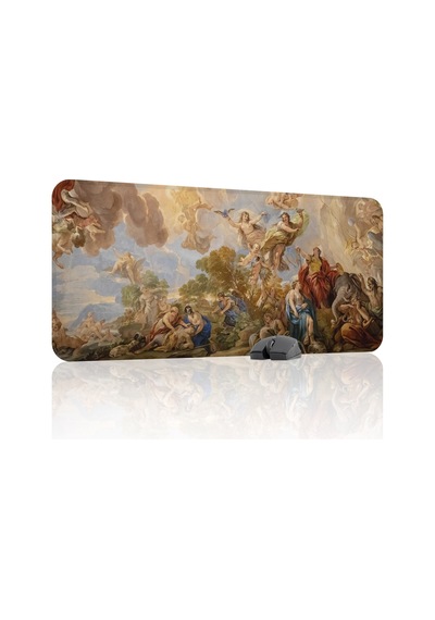 Ortaçağ Sanat Kaymaz Dikişli Kauçuk Oyuncu Mousepad V2 - 90x40 Xxl Gaming Mouse Pad Fare Altlığı