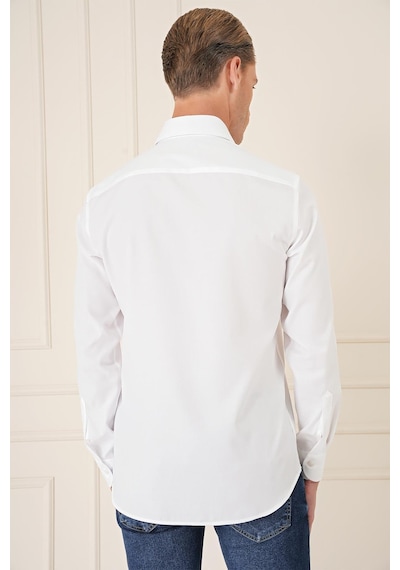 Efor Slim Fit %100 Pamuk Non Iron Kumaş Klasik Beyaz Gömlek Gk 735 Beyaz Efor Slim Fit %100 Pamuk Non Iron Kumaş Klasik Beyaz Gömlek Gk 735 Beyaz