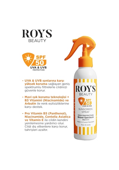 Roys Beauty Güneş Sprey 50 Spf 200 Ml