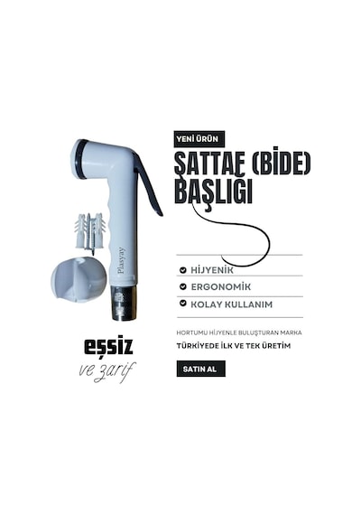 Plastik Mandallı Şattaf Taharet Matik Başlık Tekne Yat Karavan Otel İçin İdeal Ürün Gri