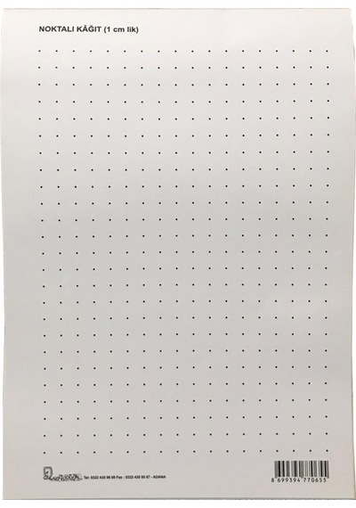 Kocaoluk A4 Noktalı Kağıt(1 Cm.)