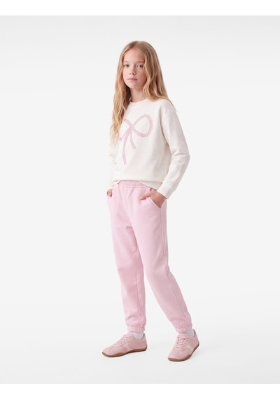 Koton Şardonlu Cepli Basic Jogger Eşofman Altı Pembe 7wkg40015ak Gül