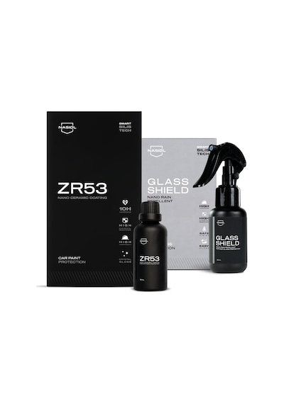 Nasiol-SET 24-ZR53 Araç Nano Seramik Kaplama,Boya Koruma ve Glasshield Nano Yağmur Kaydırıcı Sprey Seti