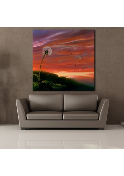 Karahindiba Kanvas Tablo 80x80cm