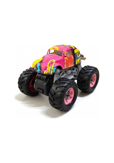 Monster Truck Sök Tak Grafitti Sürtmeli Master Araba Mor Mor