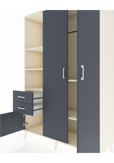 Hyperion Dolap 5 Raflı 2 Çekmeceli Tek Askılı 132x44x195 Aytaşı-antrasit/antrasit Antrasıt/antrasıt - Aytası Hyperion Dolap 5 Raflı 2 Çekmeceli Tek Askılı 132x44x195 Aytaşı-antrasit/antrasit Antrasıt/antrasıt - Aytası