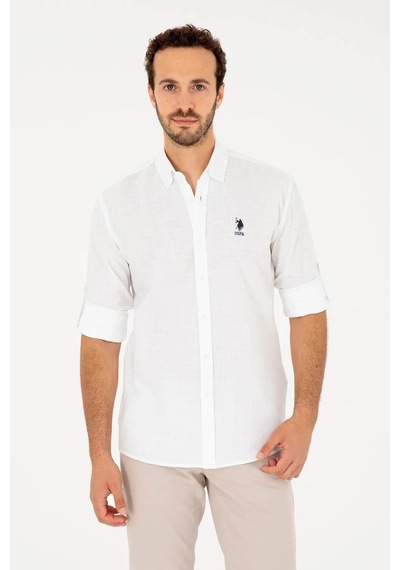 U.s. Polo Assn. Lucan Beyaz Erkek Gömlek 1831417 Beyaz