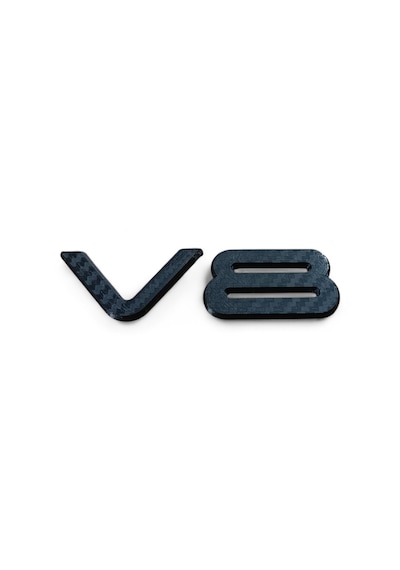 Jeep Grand Cherokee V8 Logo Karbon Görünüm Yüzey Siyah Arma Amblem Yazı 0