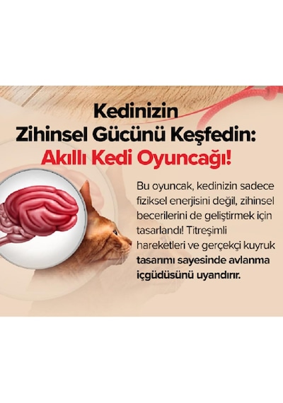 Kedi Oyuncağı Topu Kuyruklu Otomatik Yuvarlanan Top, Hareketli Kuyruk, Usb Şarjlı, Led Işıklı, 3 Oyun Modu, Evcil Hayvanlar İçin Eğlenceli İnteraktif Oyuncak