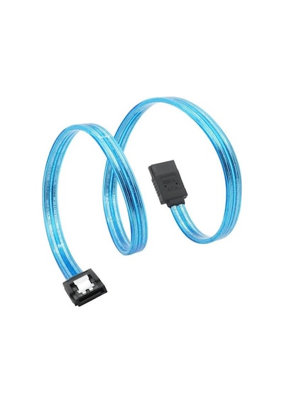 2 Adet - 1 Metre Sata 3.0 Data Kablosu 6gbps Destekli, Hdd & Ssd Uyumlu, Metal Klipsli