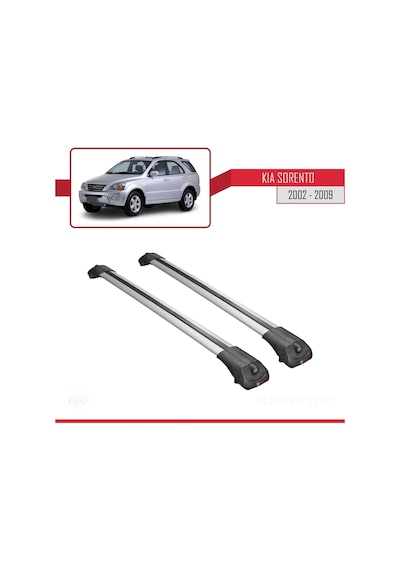 Kia Sorento 2002-2009 Arası İle Uyumlu Ace-1 Ara Atkı Tavan Barı Gri