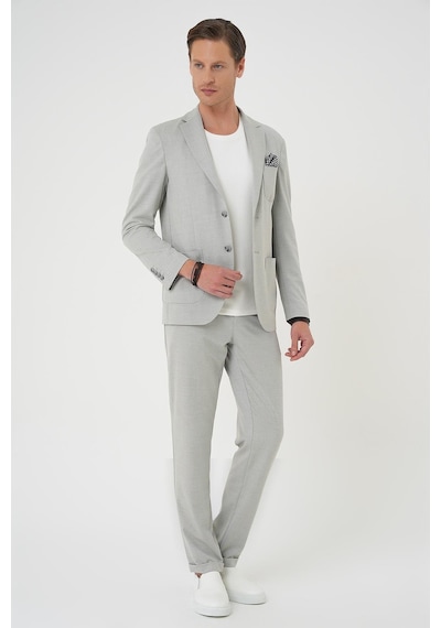 Efor Comfort Fit Mono Yaka Çift Yırtmaç Torba Cep Kendinden Desenli Casual Gri Ceket C 706 Gri Efor Comfort Fit Mono Yaka Çift Yırtmaç Torba Cep Kendinden Desenli Casual Gri Ceket C 706 Gri