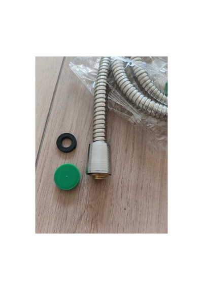Duş Ahize Hortumu Krom Spiral İç Boru Çelik Zırhlı 140 Cm Metalik