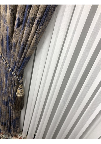 Rendecioğlutekstil Tül Perde Simli Bamboo Kumaş Ütü İstemez 1. Kalite 200 X 260 Ekru Kırık Beyaz Diğer
