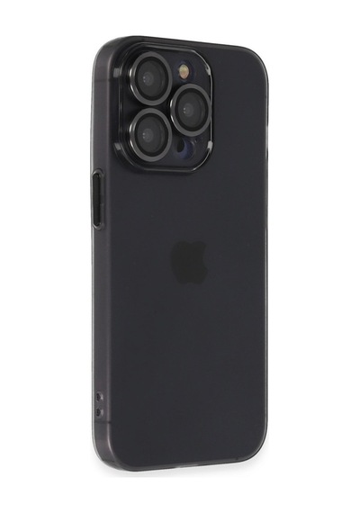 Apple iPhone Uyumlu 13 Pro Kılıf Luko Lens Silikon - Siyah İtdark27737