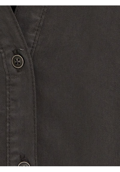 Lcw Jeans Antrasit Oversize Kadın Jean Gömlek
