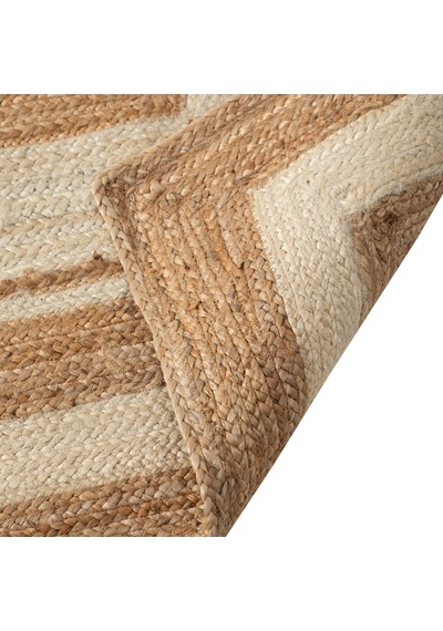 Mudo Home Mafra Bordürlü Jüt Halı Bej 170x240