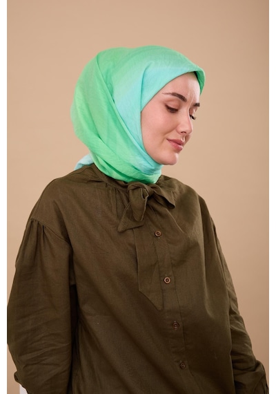 Silk Home Olinda İpek Eşarp 47005-20 Su Yeşili, Turkuaz, Pastel Yeşil, Bebe Mavi