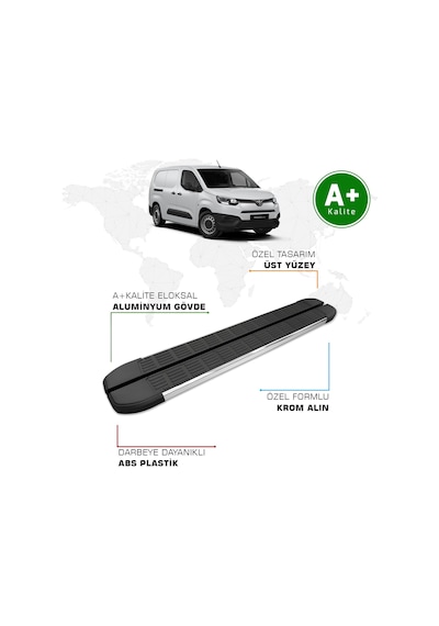 Toyota Proace City Panelvan Yan Basamak Uzun Şasi 2019 Model Ve Sonrası S-line