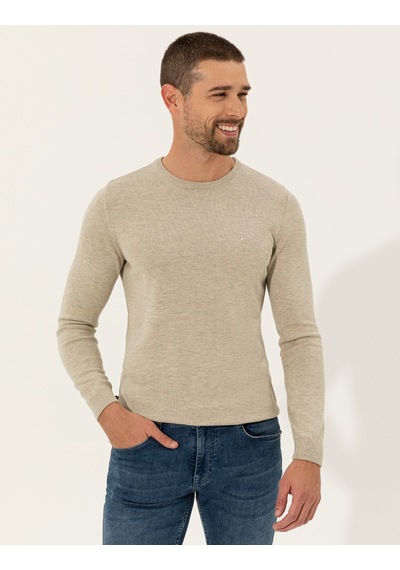 Pierre Cardin Erkek Kum Melanj Kazak /triko 50257290-vr123 Kum Melanj