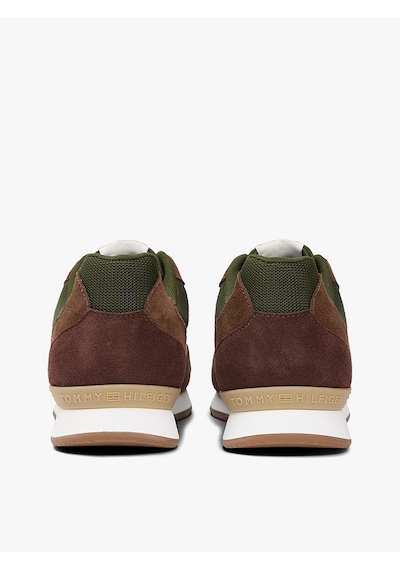 Tommy Hilfiger Fm0fm05679 Runner Icon Mix Erkek Günlük Ayakkabı Kahverengi
