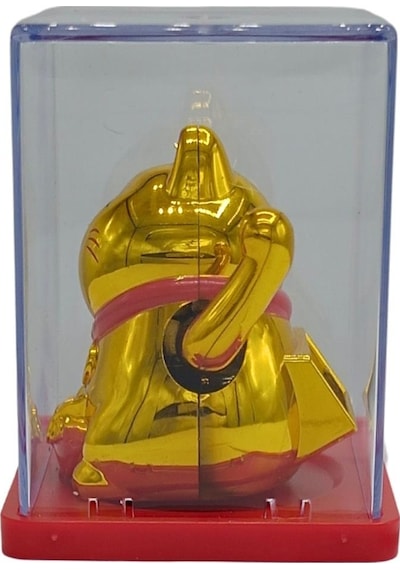 Maneki Neko El Sallayan Mini Şans Kedisi Gold Solar Güneş Enerjili 5x5cm Y7gld07