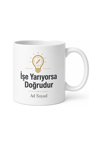 Pragmatist Yaklaşım İşe Yarıyorsa Doğrudur Pratik Kupa Bardak Hediye Beyaz / Çok Renkli