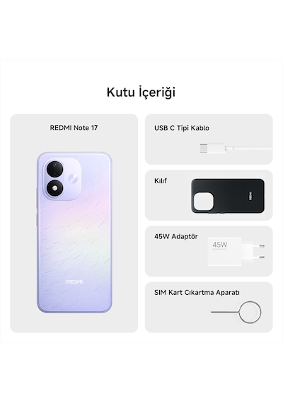 Xiaomi Redmi Note 17 4G 6 GB 256 GB (Xiaomi Türkiye Garantili)