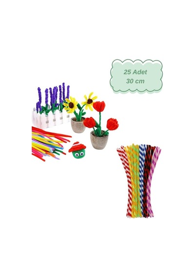 Kids Arts Desenli Renkli Şönil 25 Adet 30cm Yps0073