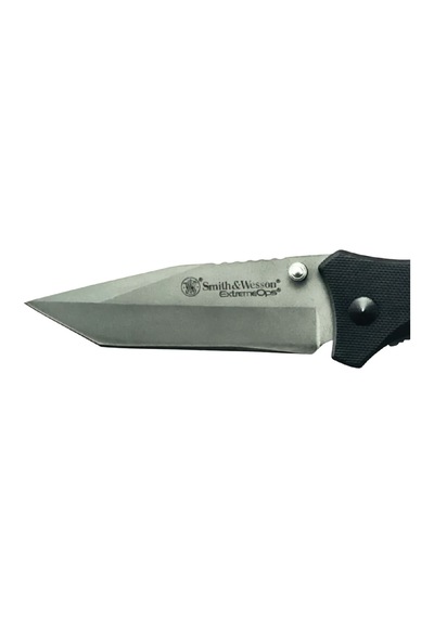 Smith Kamp & Wesson Tanto Point Handle Clam Folding Knife - Ck13tcp Siyah