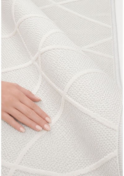 Modern Sisal 8002 Beyaz Leke Tutmayan Kaymaz Taban Salon Mutfak Koridor Balkon Halısı