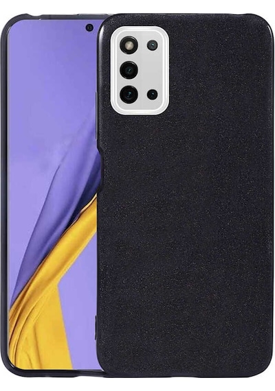 Galaxy A03s Kılıf Zore Shining Silikon Siyah