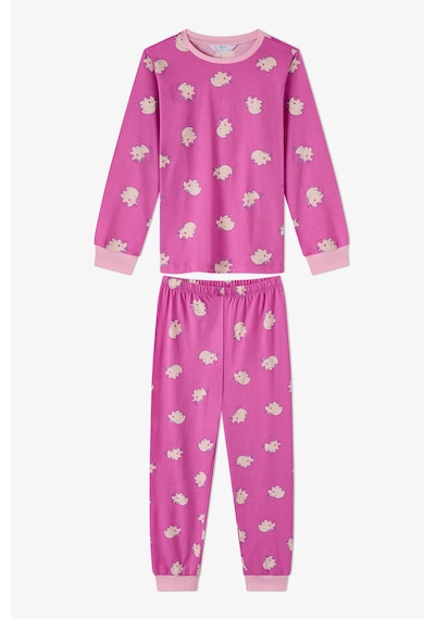 Penti Kız Çocuk Pembe Capycorn Pamuklu Uzun Kollu 2li Pijama Takımı
