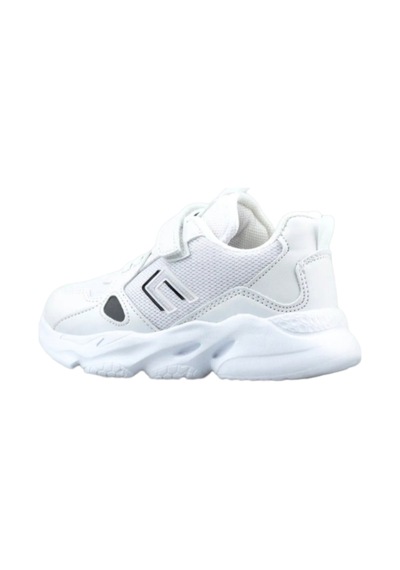 Cool Unisex Ortopedik Ekstra Hafif Çocuk Cırtlı Günlük Sneaker Tokyo Beyaz