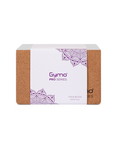 Gymo Pro Series Eva + Cork Yoga Blok Gri
