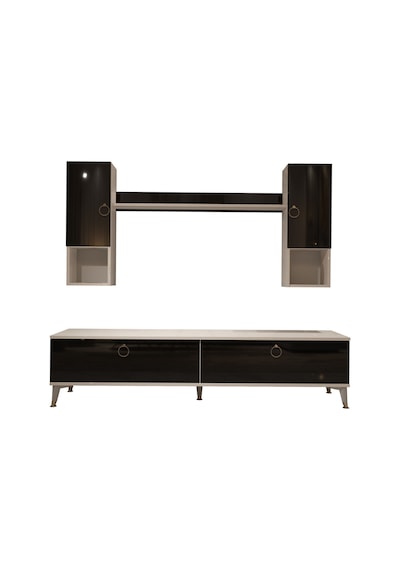 Decoraktiv Eko 5da Mdf Std Gold Tv Ünitesi Tv Sehpası Beyaz - Siyah