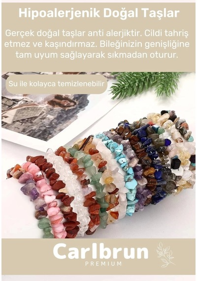 Premium Aslan Burcu Enerjisini Yükselten Doğal Taş Bileklik Aslan Burçları Burç Unisex Bileklik Çok Renkli