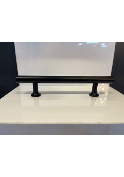 Sur Metal Kulp 128mm Mat Siyah Dolap Kapak Modern Çekmece Tv Ünite Mobilya Komidin Şifonyer