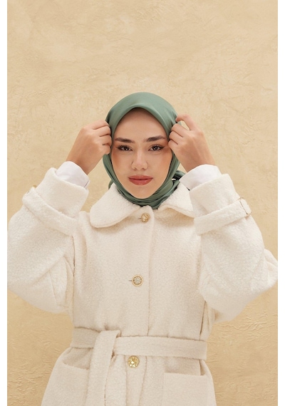 Silk Home Düz Shiny Eşarp - Çağla - Çağla