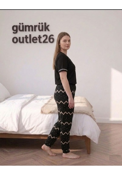 Vinetta Pijama Siyah
