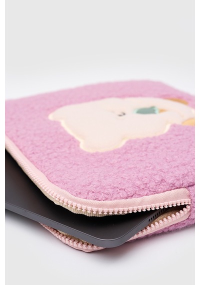 Mussen Teddy Bear Tablet Kılıfı 10 & 11 İnç Uyumlu Pembe