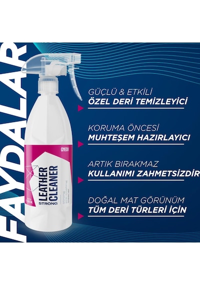 Gyeon Q²m Leathercleaner Strong Güçlü Deri Temizleyici - 500 Ml