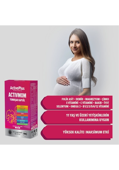 Activeplus Activmom 30 Softgel Kapsül